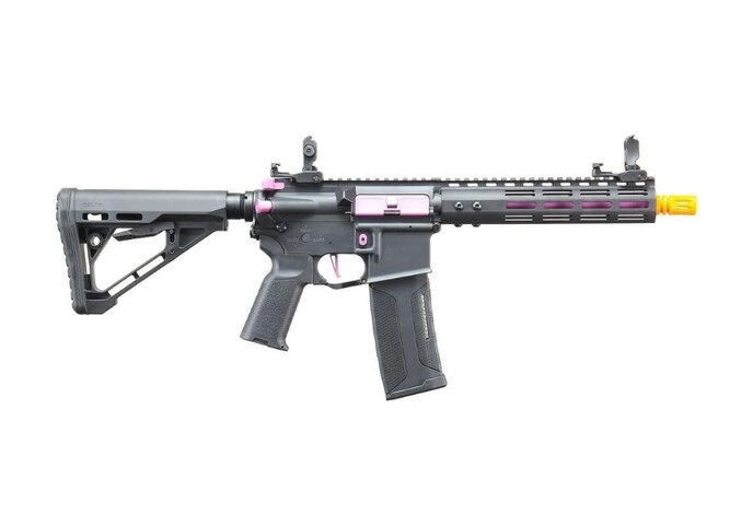Lancer Tactical Gen 3 ZION ETU Archon 9" M-LOK M4 Airsoft Rifle w/ Delta Stock (Black & Purple)