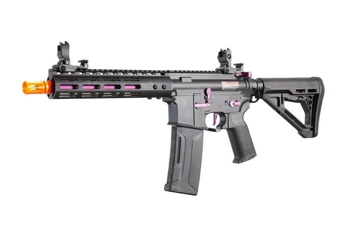 Lancer Tactical Gen 3 ZION ETU Archon 9" M-LOK M4 Airsoft Rifle w/ Delta Stock (Black & Purple)