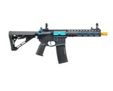 Lancer Tactical Gen 3 ZION ETU Archon 9" M-LOK M4 Airsoft Rifle w/ Delta Stock (Black & Blue)