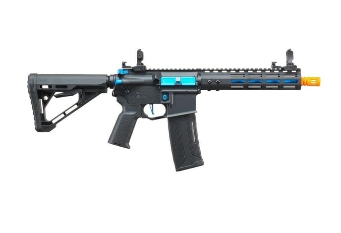 Lancer Tactical Gen 3 ZION ETU Archon 9" M-LOK M4 Airsoft Rifle w/ Delta Stock (Black & Blue)