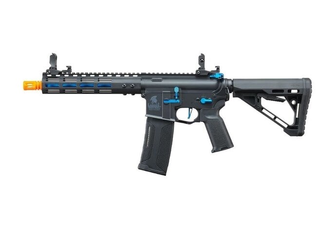 Lancer Tactical Gen 3 ZION ETU Archon 9" M-LOK M4 Airsoft Rifle w/ Delta Stock (Black & Blue)