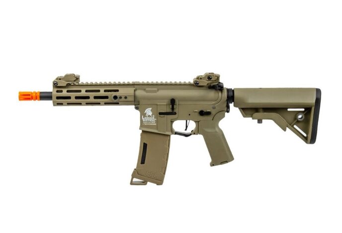 Lancer Tactical Gen 3 Hellion M-LOK 7" M4 AEG, Tan