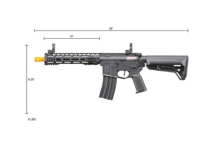 BG Defense Type-A SPR 10" Gen 3 M4 AEG Rifle, Black