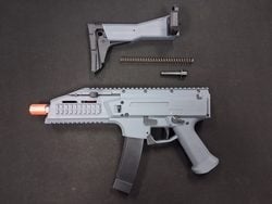 Removed spring guide and spring from ASG CZ Scorpion EVO 3 A1 gearbox