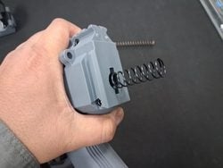 Inserting the M95 spring into the ASG CZ Scorpion EVO 3 A1 gearbox