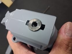 Reinstalling the spring guide after fitting the M95 spring