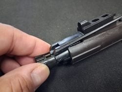MWS bolt carrier group screw removal during nozzle disassembly