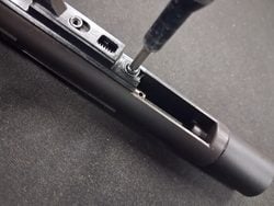 MWS bolt carrier group reassembly after nozzle power valve installation