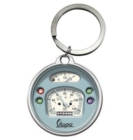 Vespa Keychain - Vespa Speedometer (Stainless)