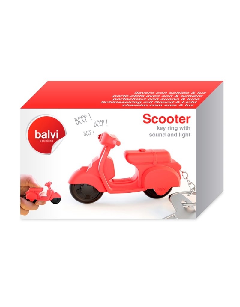 porte clé vespa orange scooter plastique souple keychain