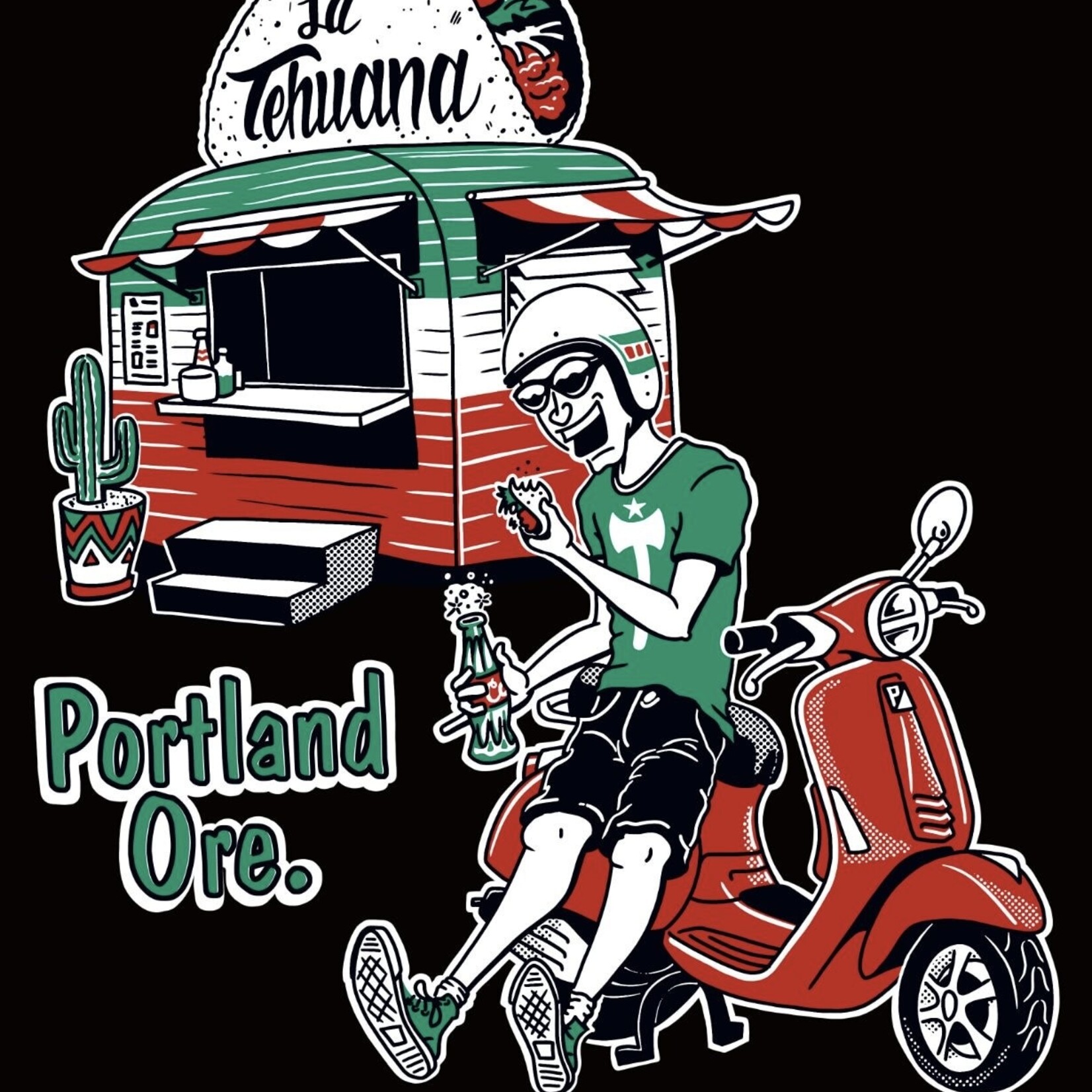 Vespa Portland Vespa Portland x Tehuana Taco T-Shirt