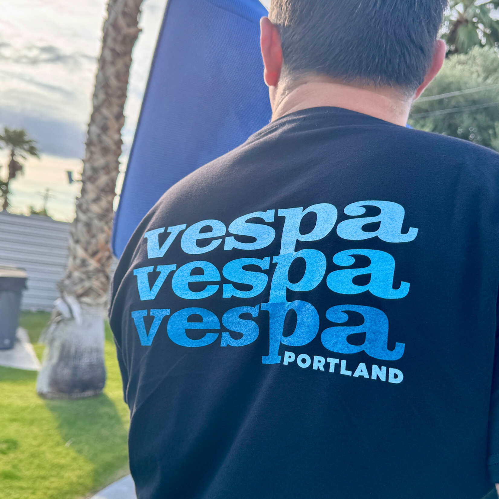Vespa Portland Vespa Portland Shirt - Poolside Blue Cascade