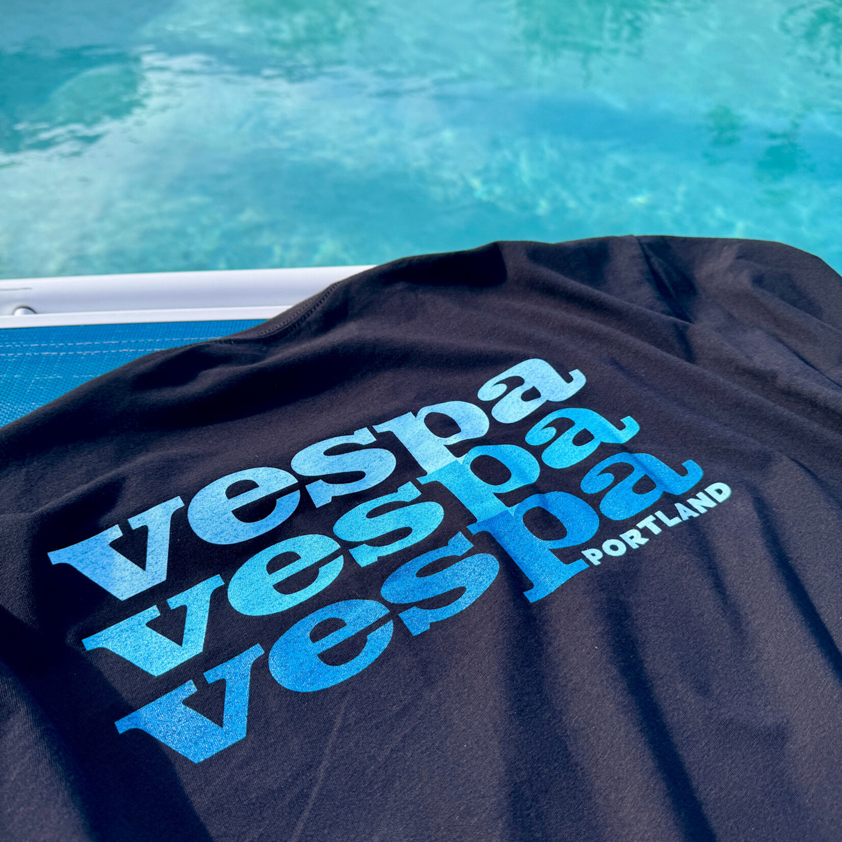 Vespa Portland Vespa Portland Shirt - Poolside Blue Cascade