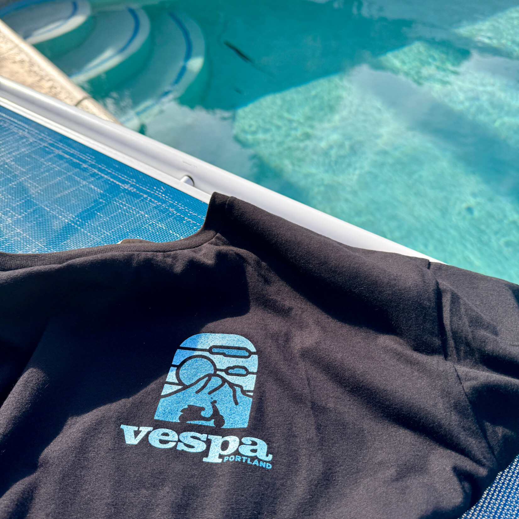 Vespa Portland Vespa Portland Shirt - Poolside Blue Cascade