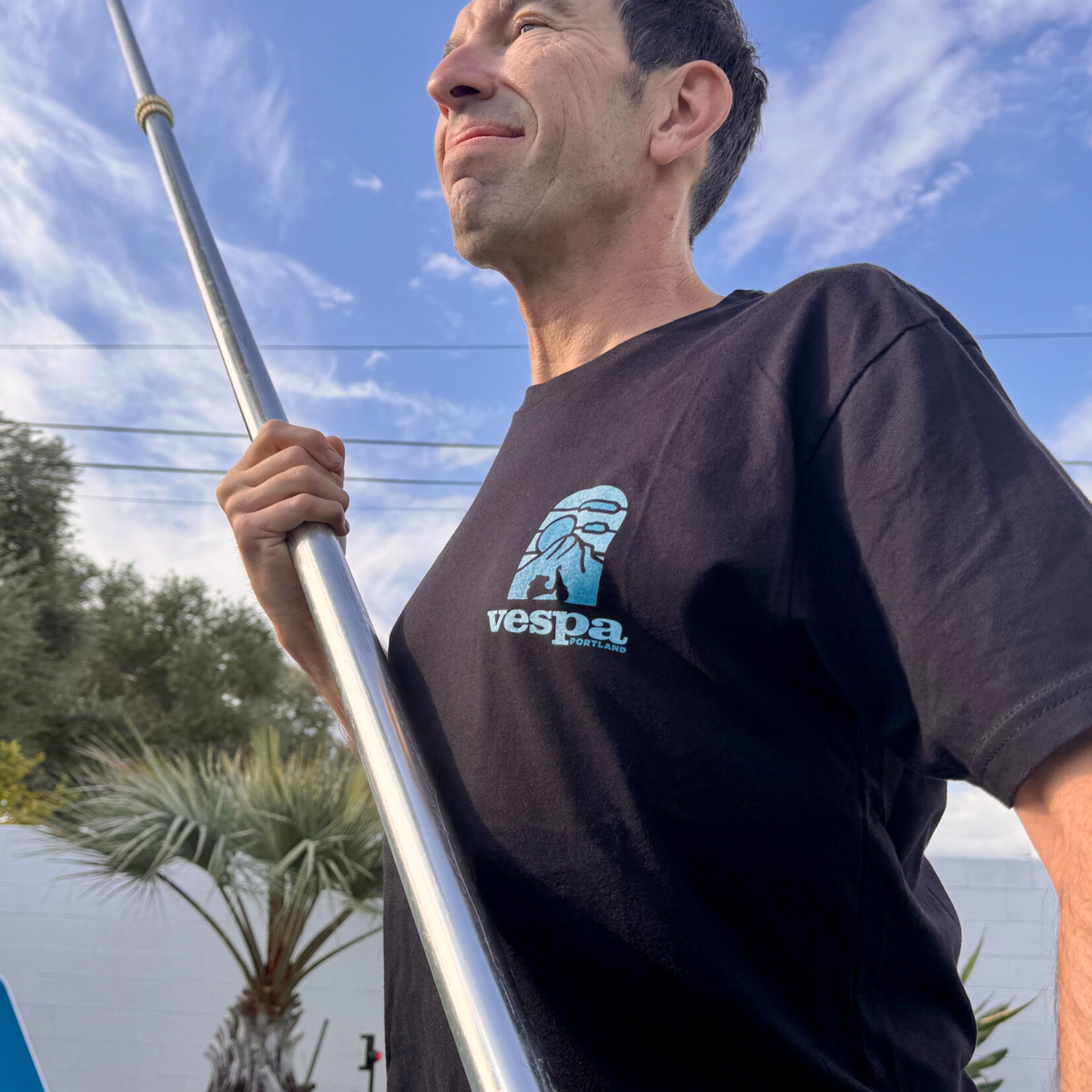 Vespa Portland Vespa Portland Shirt - Poolside Blue Cascade