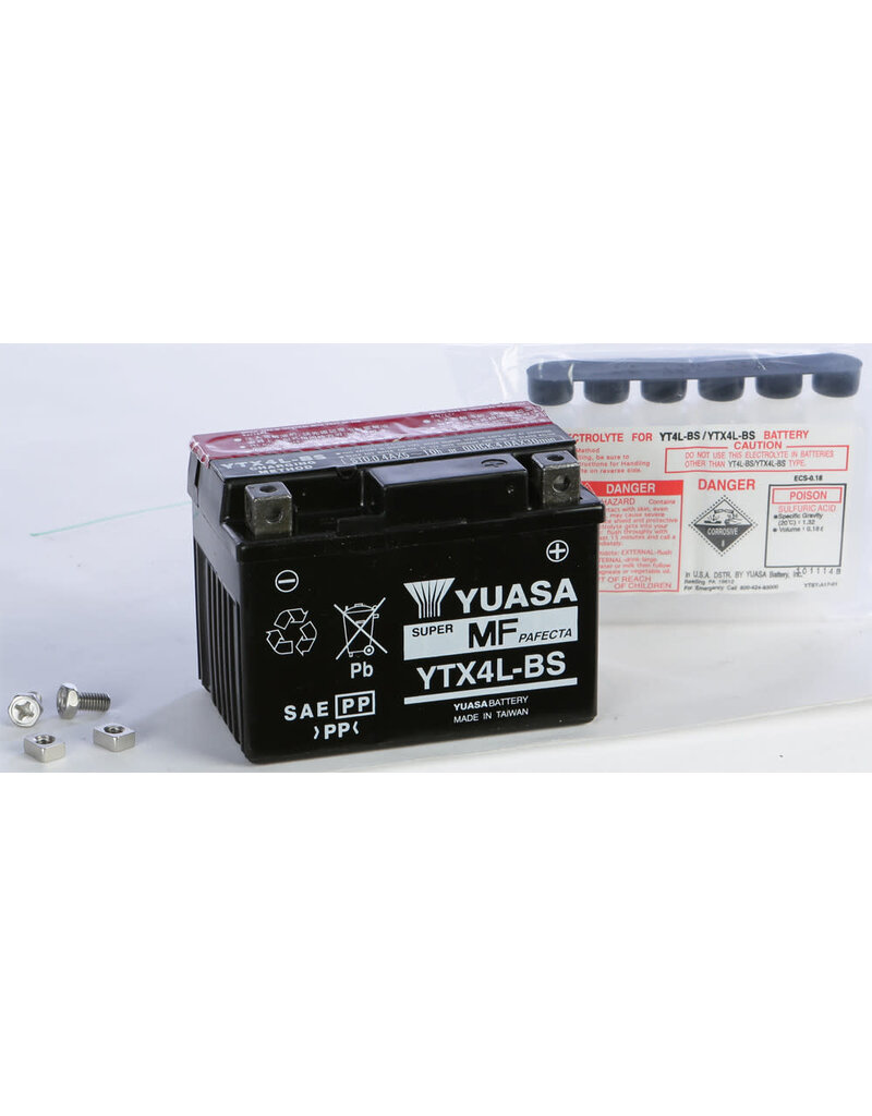 Battery - Yuasa YTX4L-BS - ET2 / Buddy 50 / Roughhouse 50