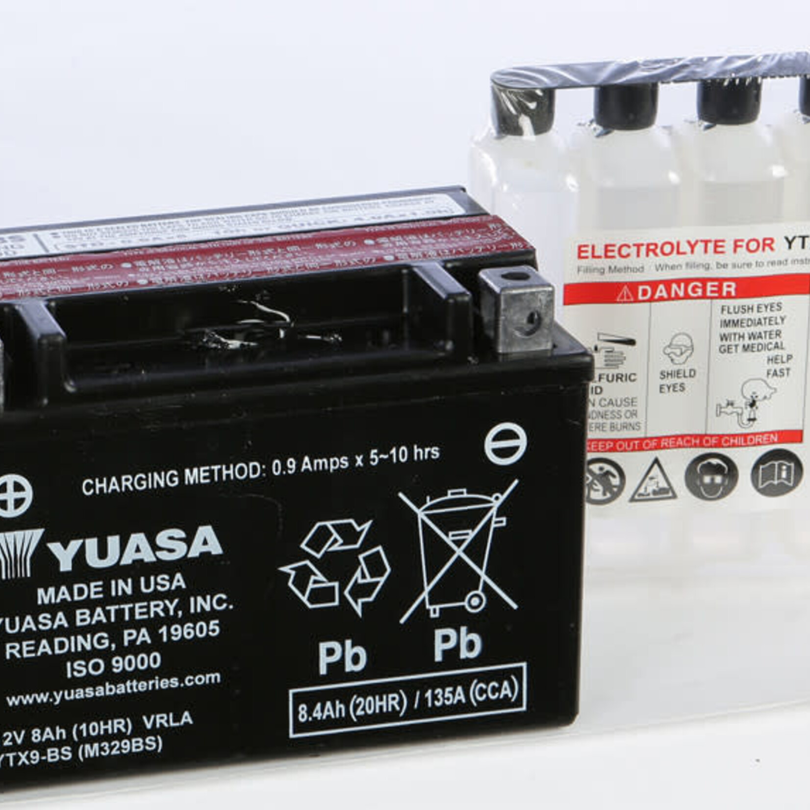 Battery - Yuasa - YTX9-BS - HD 200 / Blur 220 / Hooligan