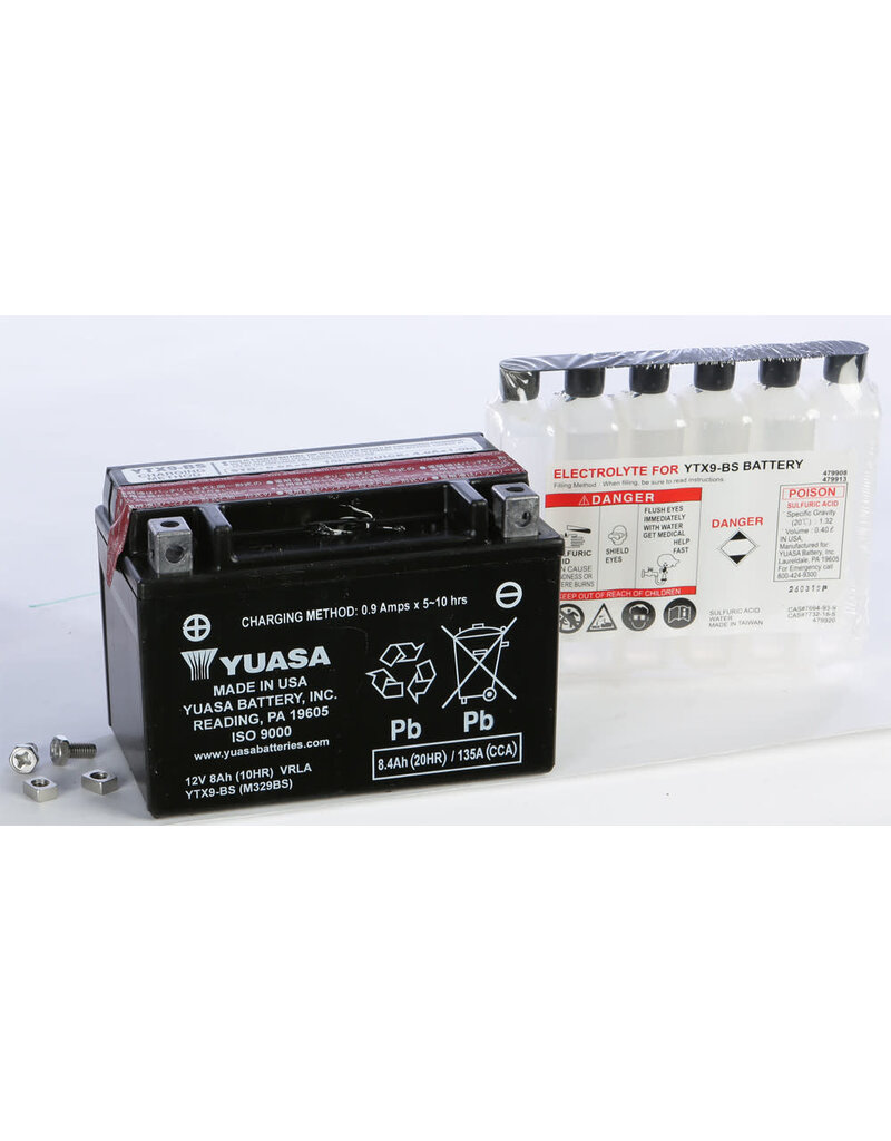 Battery - Yuasa - YTX9-BS - HD 200 / Blur 220 / Hooligan