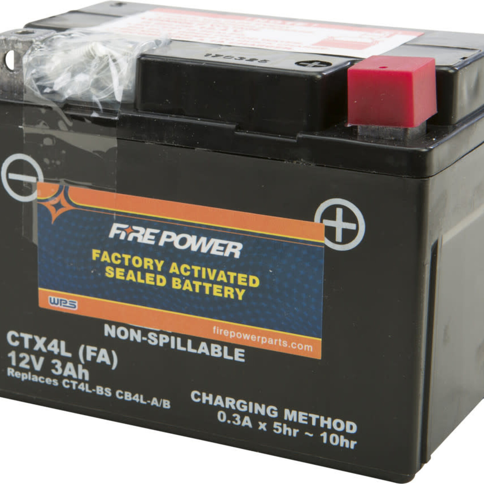 FIRE POWER Factory Activated Battery - Fire Power CTX4L/CT4L (Equivalent to YTX4L-BS)
