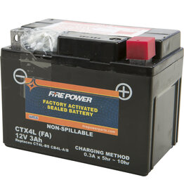 FIRE POWER Factory Activated Battery - Fire Power CTX4L/CT4L (Equivalent to YTX4L-BS)