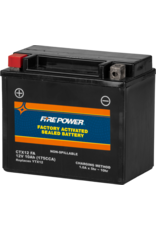 FIRE POWER Factory Activated Battery - Fire Power CTX12-BS (FA Equivalent to YTX12-BS)