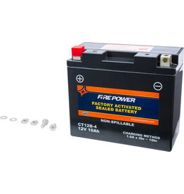 FIRE POWER Factory Activated Battery - Fire Power CT12B-4 (FA Equivalent to YT12B-BS)