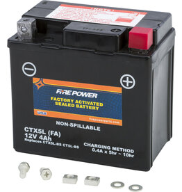 FIRE POWER Factory Activated Battery - Fire Power CTX5L-BS (FA Equivalent to YTX5L-BS)