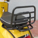 Piaggio OEM Vespa Black Folding Rear Rack — Primavera & Sprint — Part #606001M