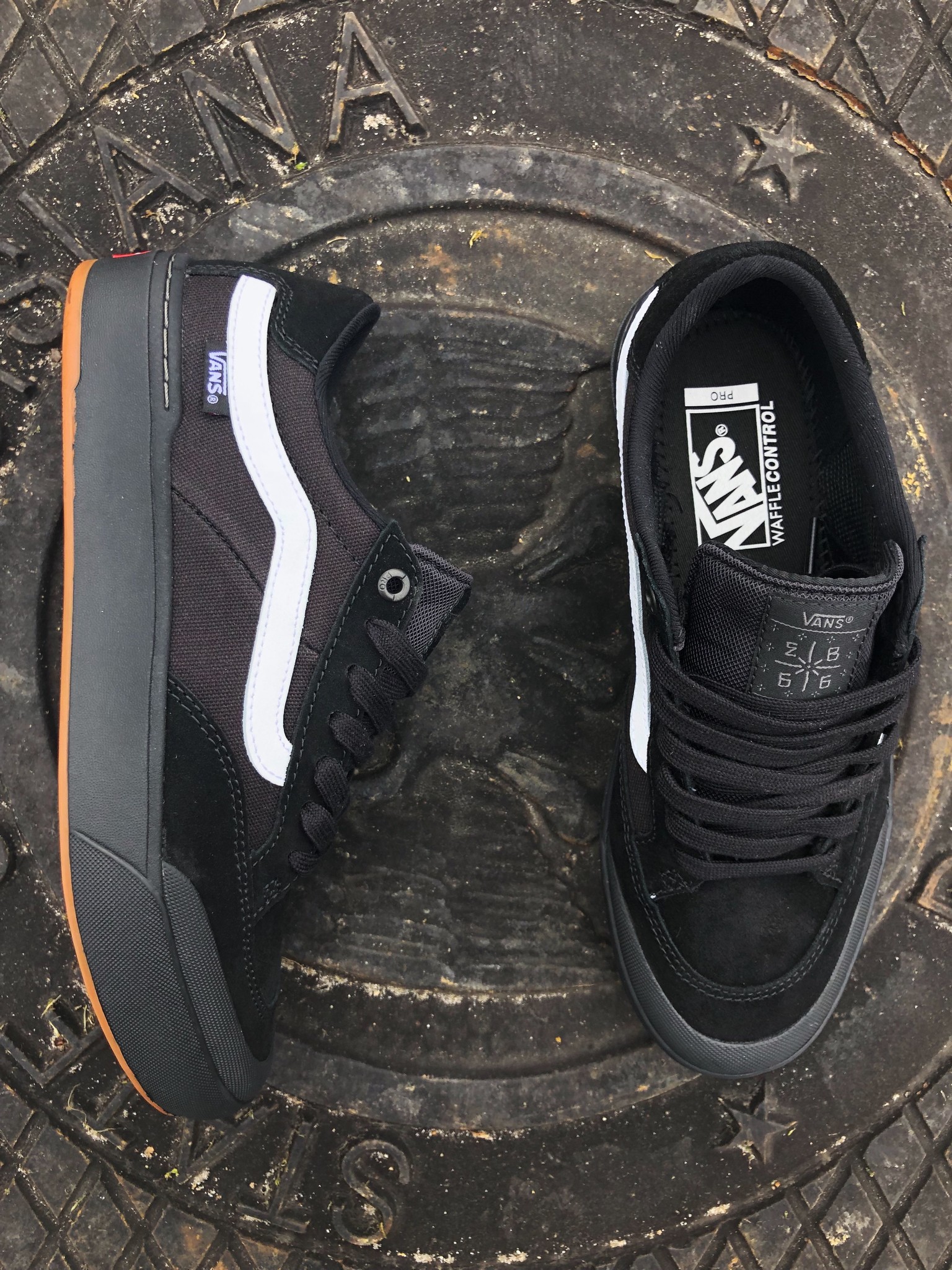 vans berle pro black white