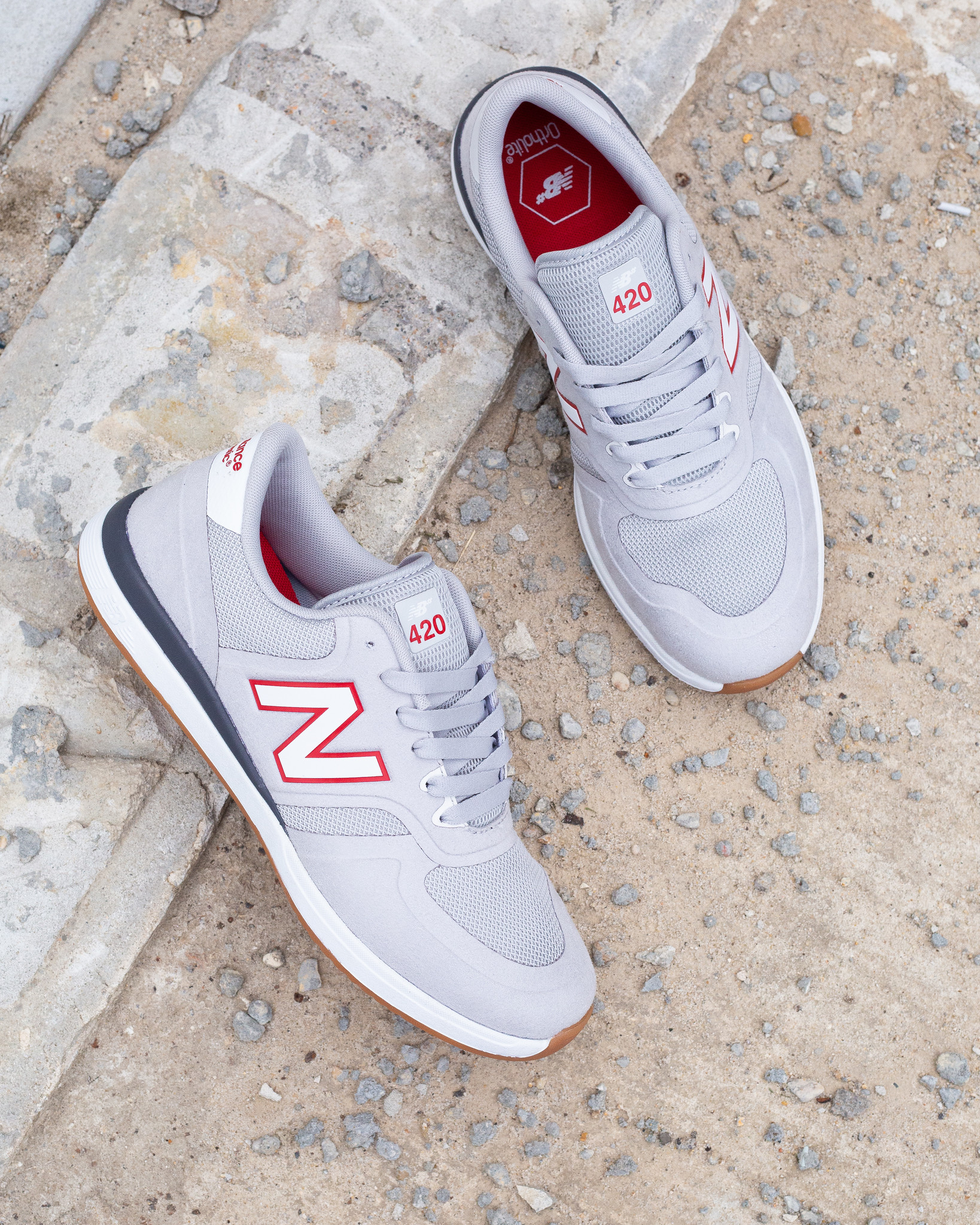 New Balance New Balance 420 Marquise Henry grey red white New Balance New Balance 420 Marquise Henry grey red white