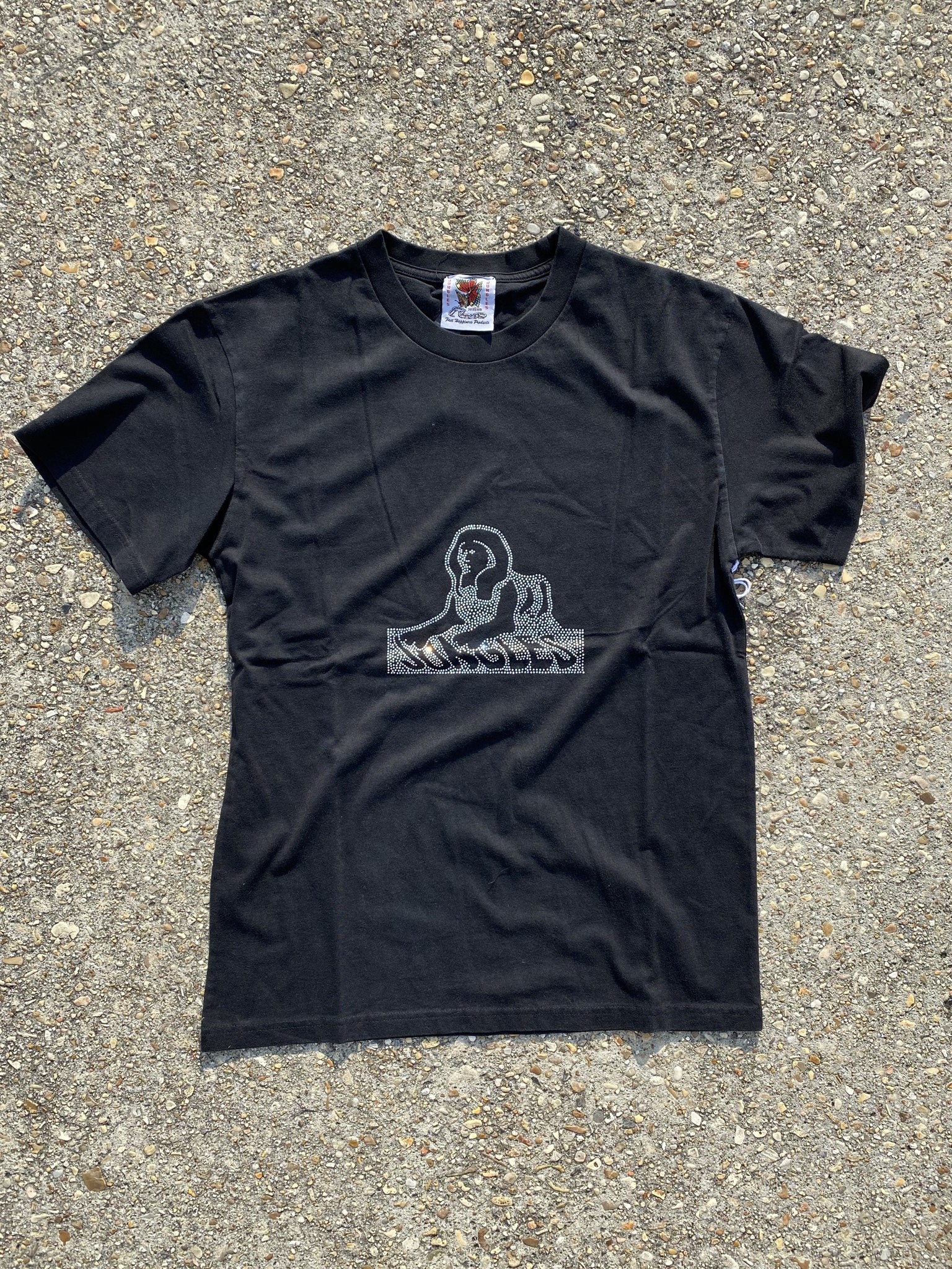 Jungles Jungles Sphinx Rhinestone Tee Black Jungles Jungles Sphinx Rhinestone Tee Black