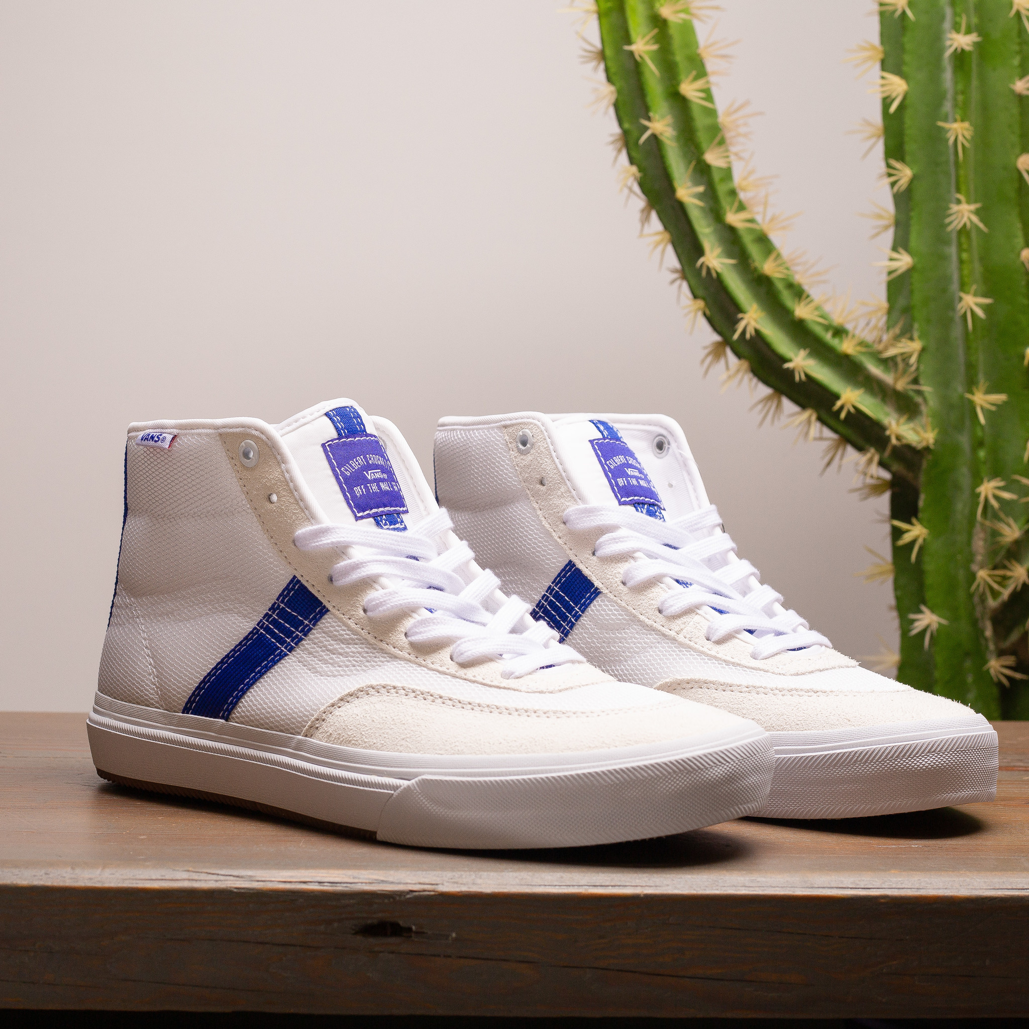 Vans Vans x Quasi Crockett High Pro Antique White/Blue Vans Vans x Quasi Crockett High Pro Antique White/Blue