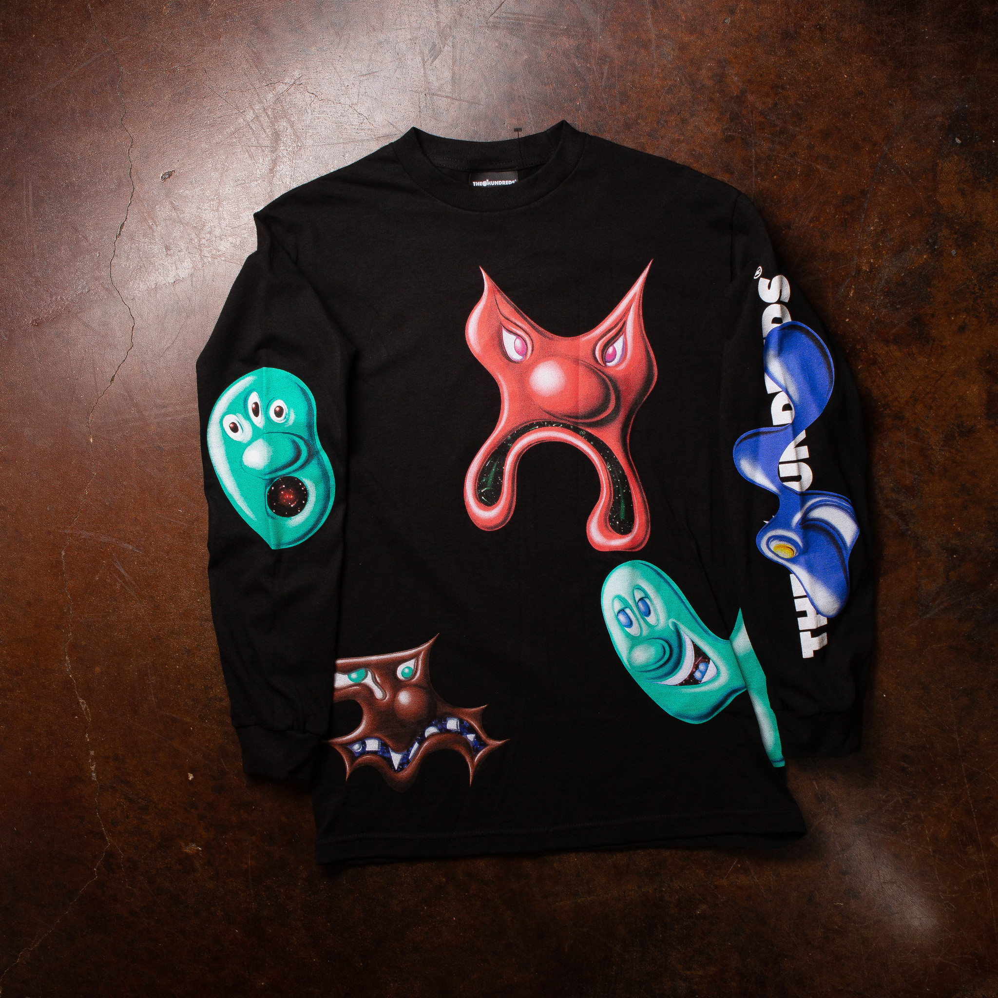 The Hundreds The Hundreds x Kenny Scharf Cosmo Long-sleeve Black The Hundreds The Hundreds x Kenny Scharf Cosmo Long-sleeve Black