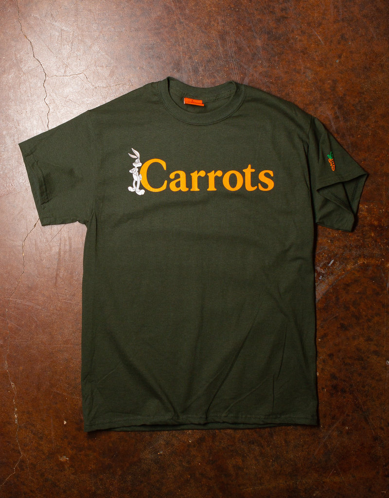Carrots Bugs Wordmark Tee Forest