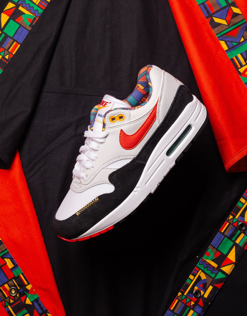 Nike Air Max 1 white/chile red