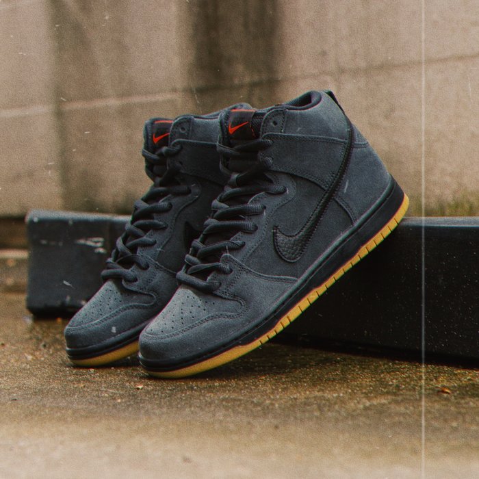 販売中です Nike SB Dunk High Orange Label Dark Grey - 靴