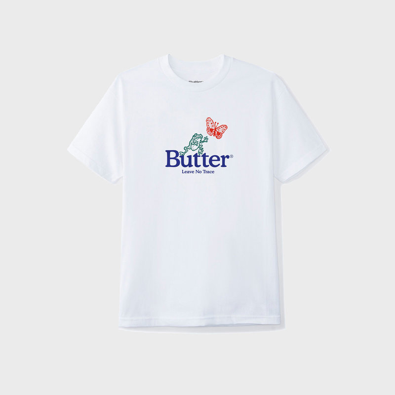 Butter Goods Butter Goods Leave No Trace Tee White