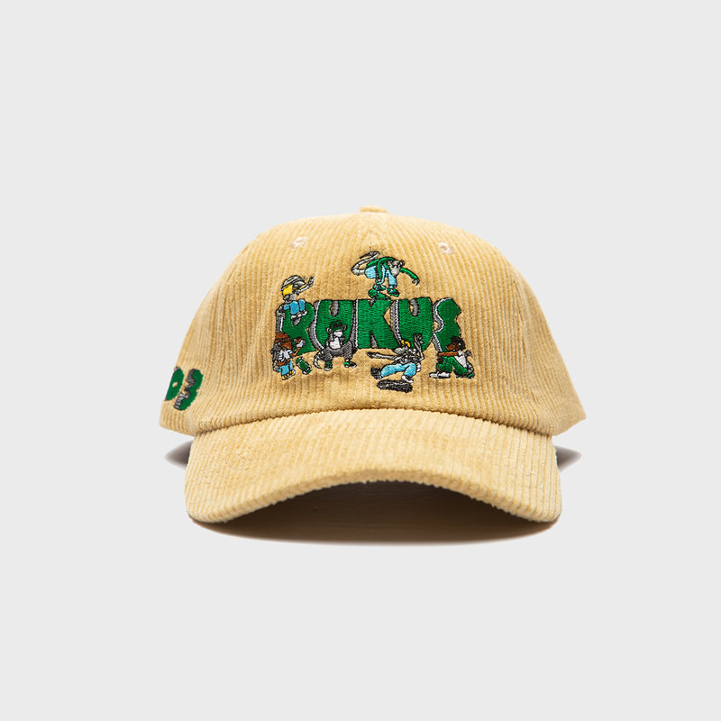 Rukus Corduroy Skate Rats Hat Khaki - RUKUS