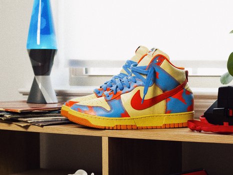 Nike Dunk High 1985 'Orange Acid Wash'