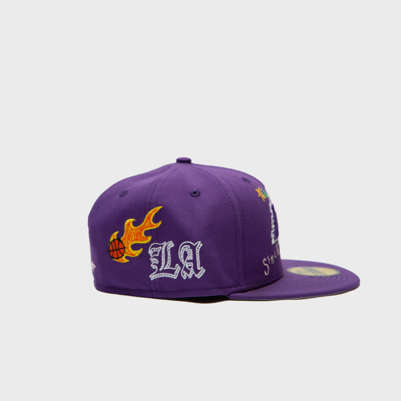 New Era New Era Los Angeles Lakers Scribble Purple