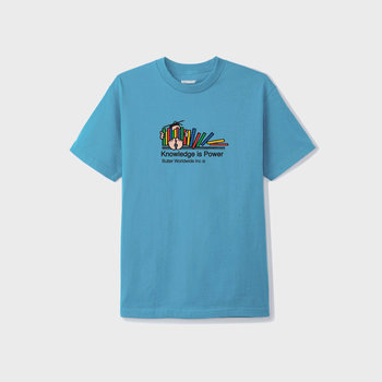Butter Goods Knowledge is Power Tee Carolina Blue