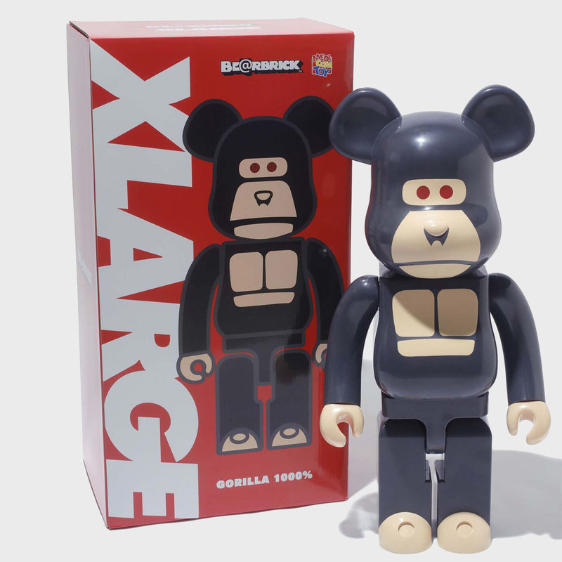 LITTLE FRIEND BE@RBRICK BLACK 1000%-