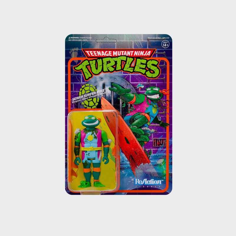 Super7 TMNT Sewer Super Michelangelo Figure