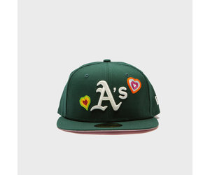 New Era Oakland A's Chain Stitch Heart - RUKUS