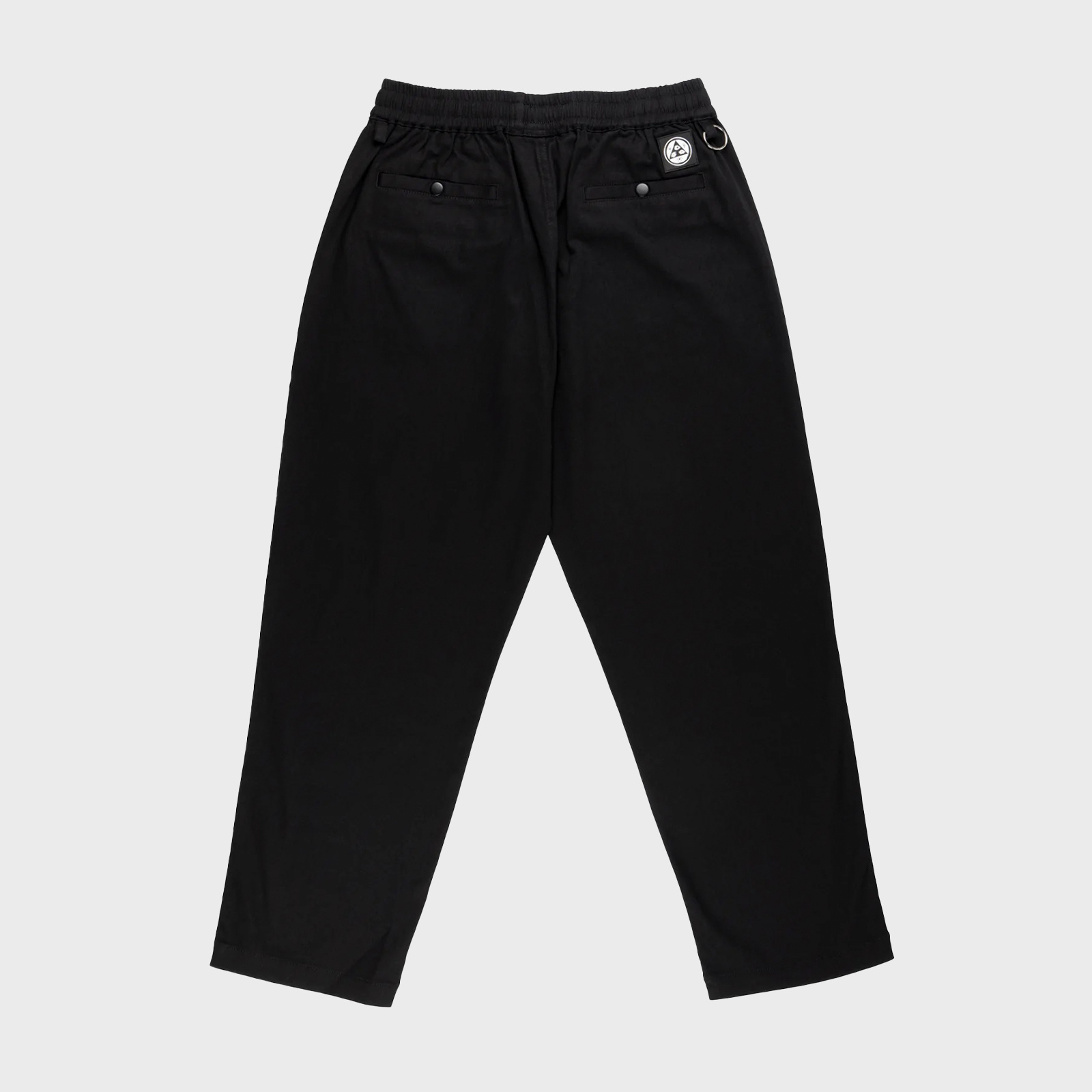 Welcome Principal Elastic Waist Twill Pant - Black - RUKUS