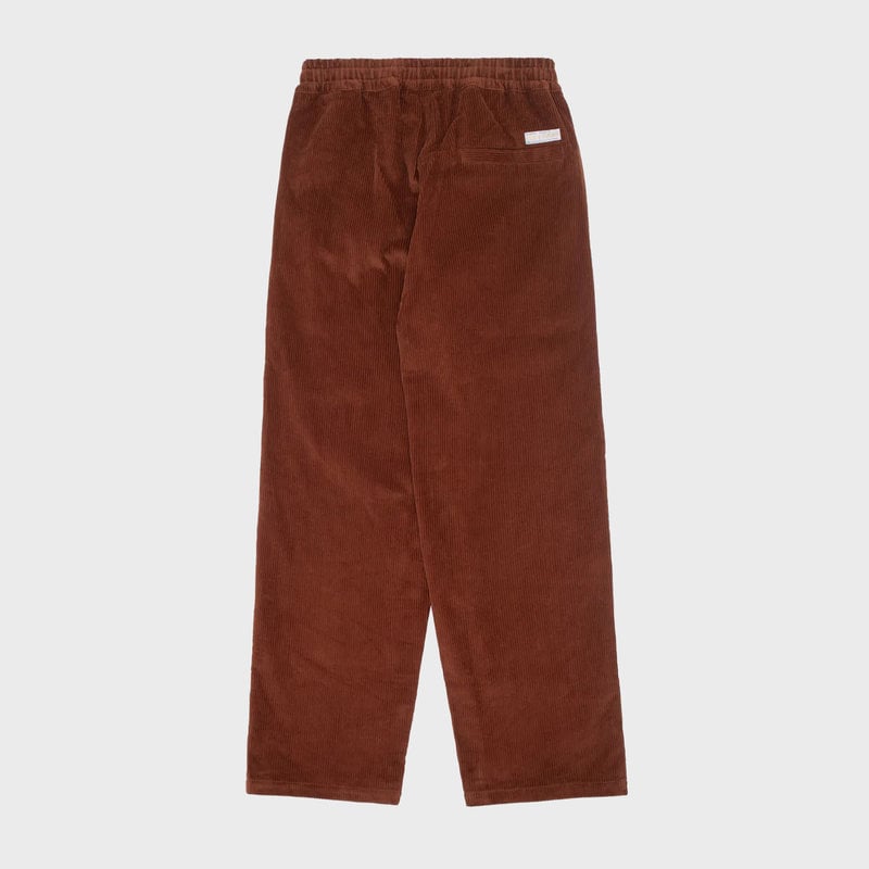 STRAIGHT-LEG Stretch Corduroy Pants for Tall Men in Chocolate