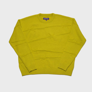 Fucking Awesome Barbed Wire Knit Sweater Yellow