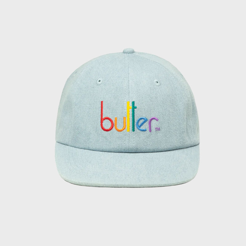 Butter Goods Colours 6 Panel Cap Light Wash Denim - RUKUS