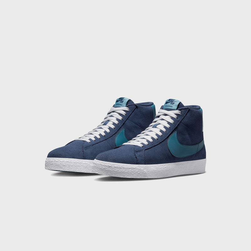 Nike SB Blazer Mid Midnight Navy/Noise Aqua