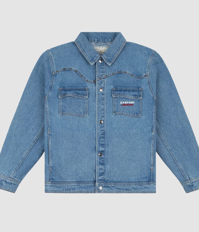 Dime Denim Western Jacket Light Blue Washed - RUKUS